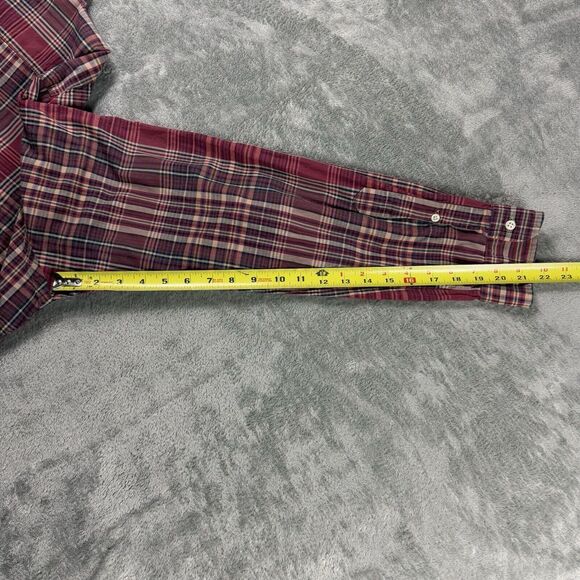 Ralph Lauren Long Sleeve Plaid Shirt Mens XXL Red Casual‎ Button Down Oxford - Picture 13 of 14